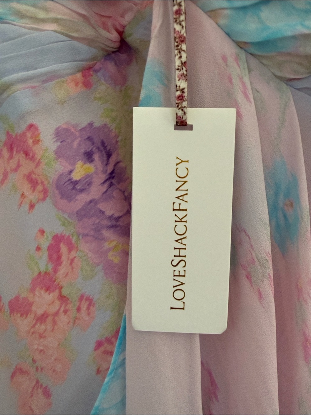 Mi Pastel Pink Floral Watercolor Maxi Dress - Picture 5 of 5